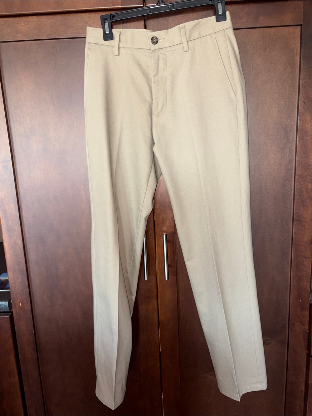 Dockers Men's Slim Straight Khaki Pants in Beige